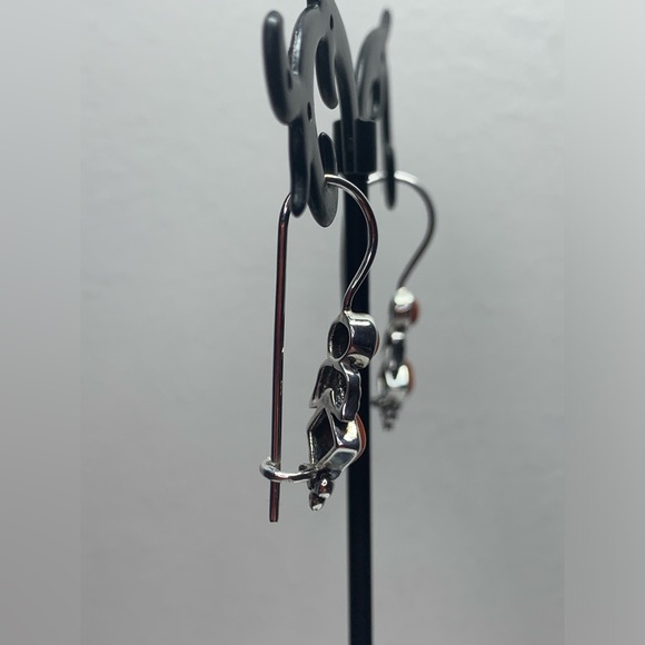 Silpada RARE HTF Sterling Silver Mediterranean Coral Vine French Wire Earrings - Picture 8 of 16